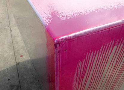 Dichtigkeitsprüfung mit Farbeindringmittel nach EN ISO 3452-1